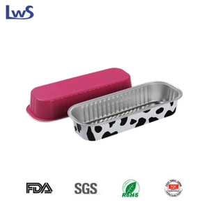 LWS-REC166 Color smoothwall aluminum foil container